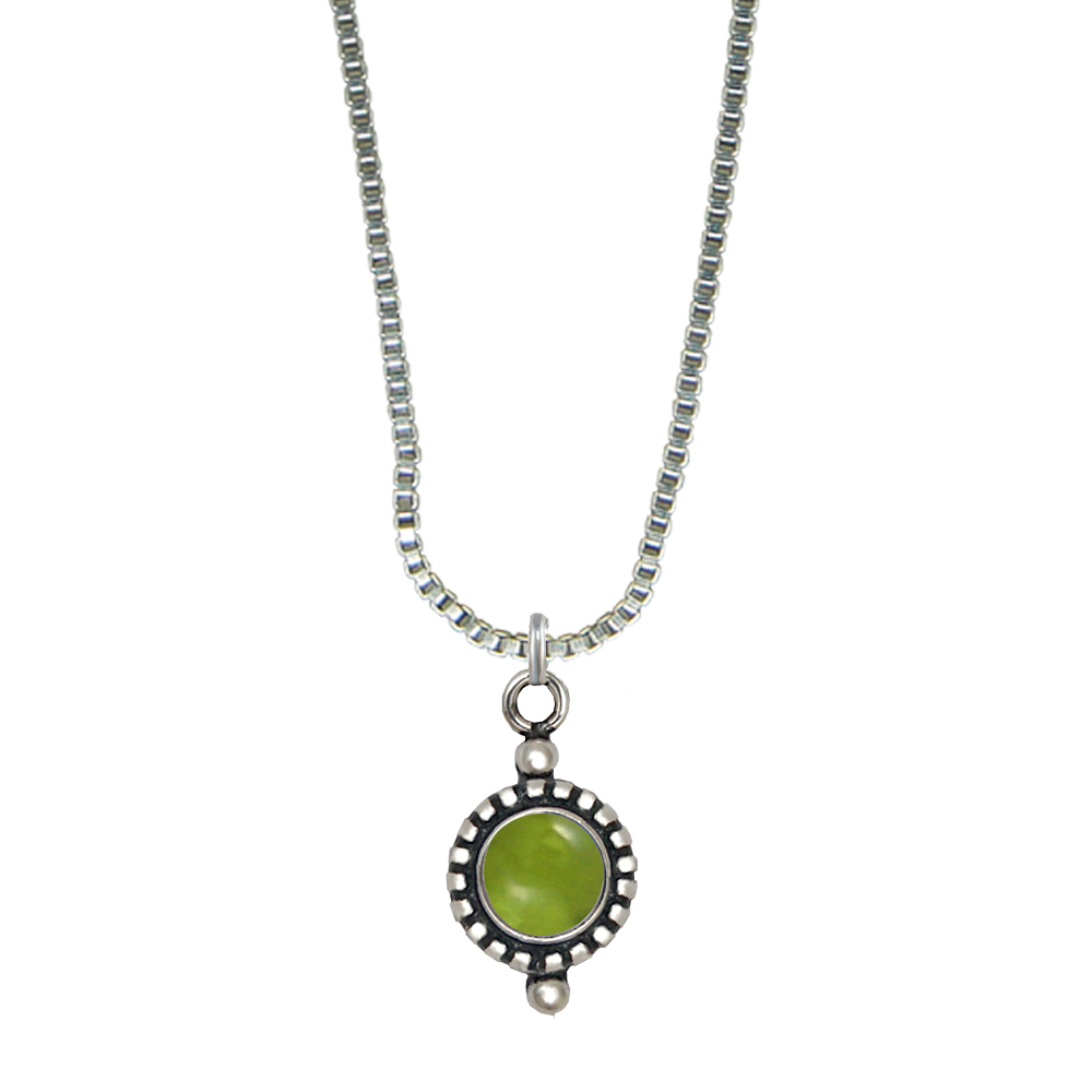 Sterling Silver Little Peridot Pendant Necklace Sterling Silver Little Peridot Pendant Necklace